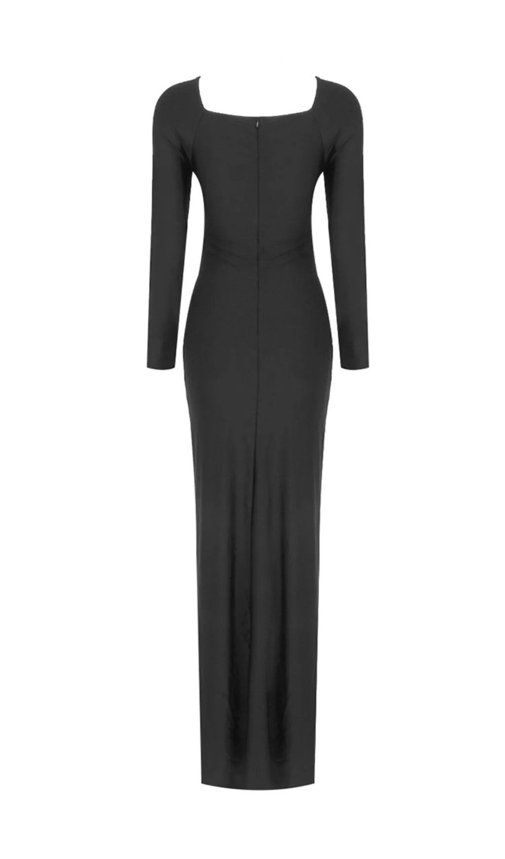 BLACK EMBELLISHED CUT-OUT MAXI DRESS Gloria Lanvin