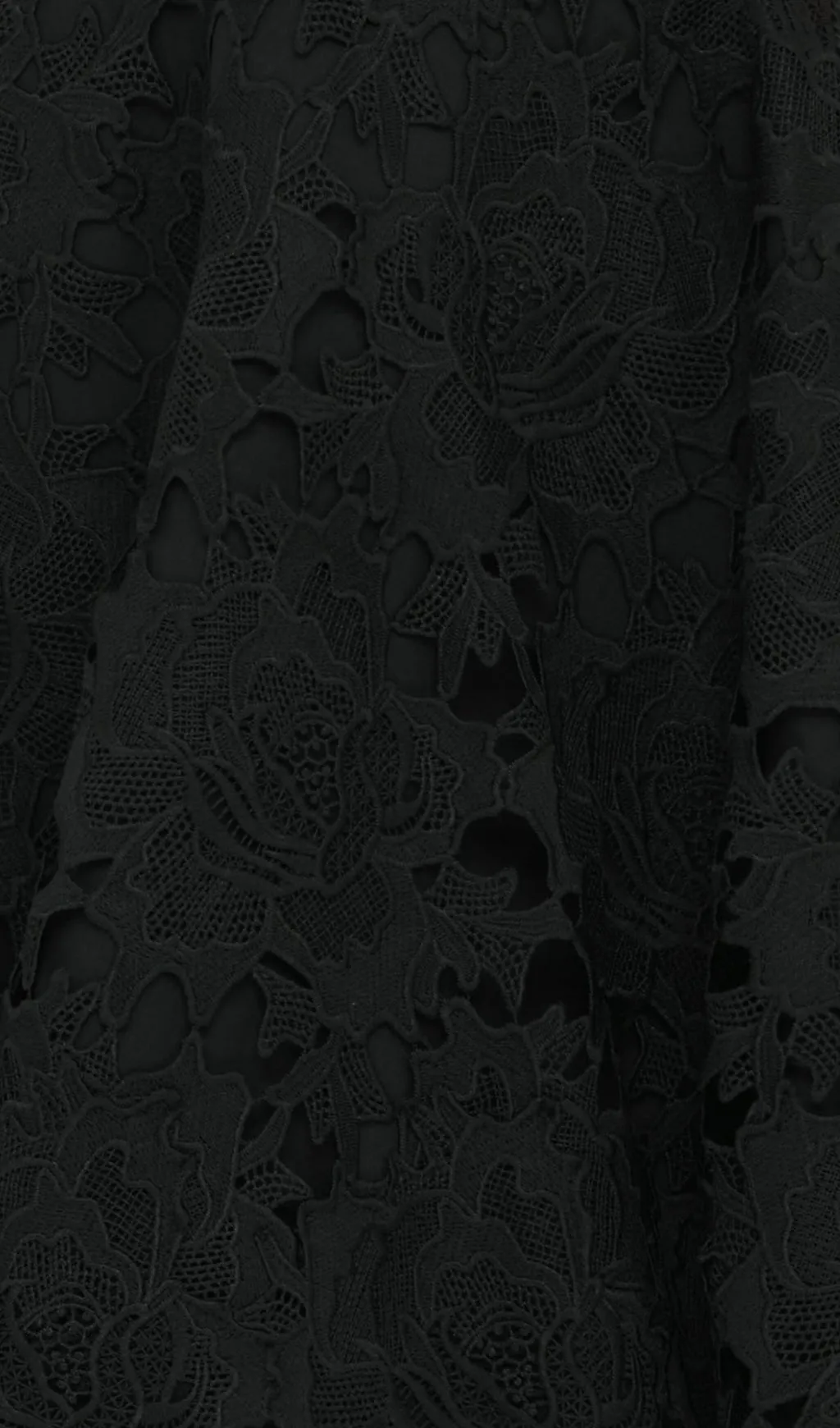 BLACK LACE SHORT SLEEVE MINI DRESS Gloria Lanvin