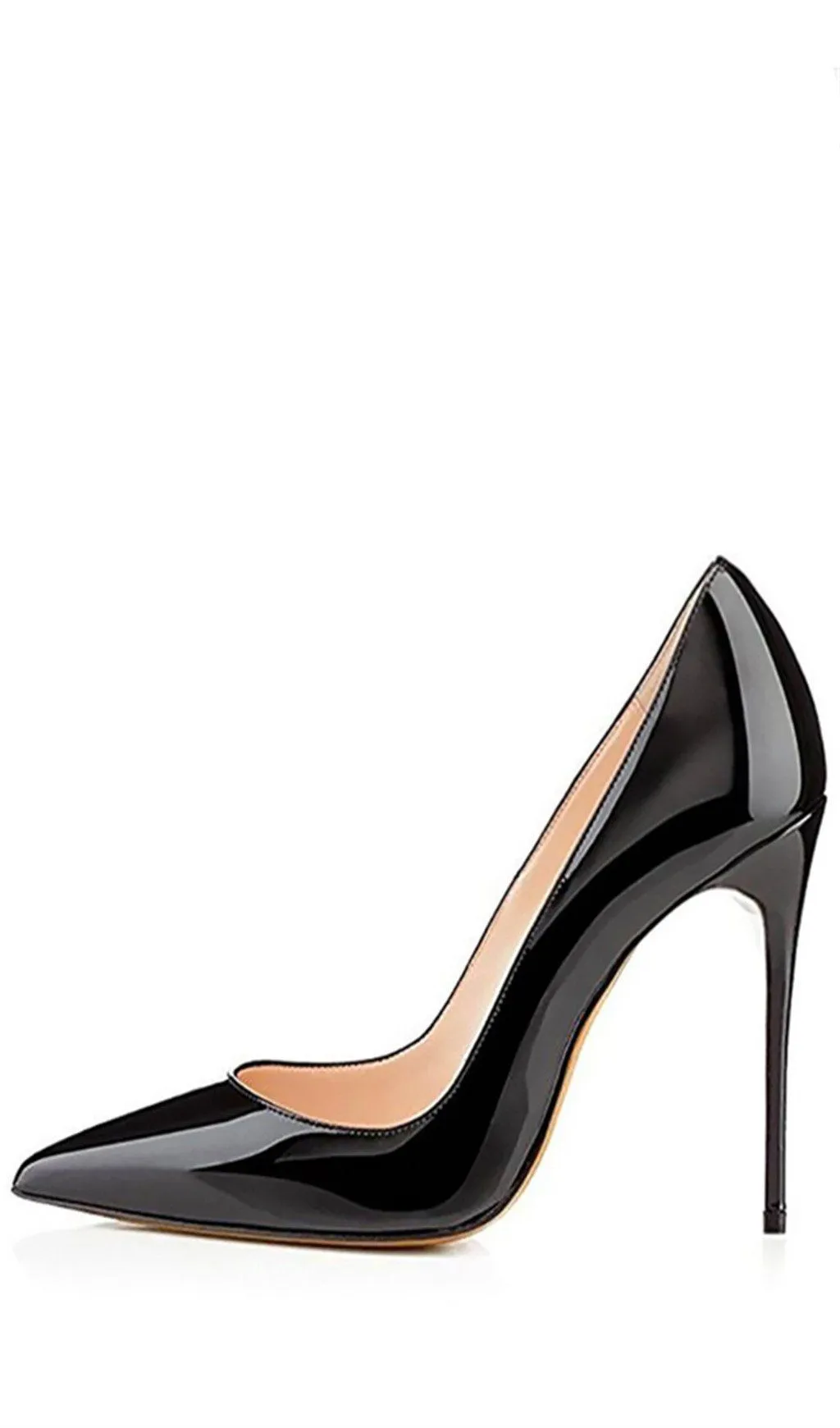 BLACK STILETTO HIGH HEELS Gloria Lanvin
