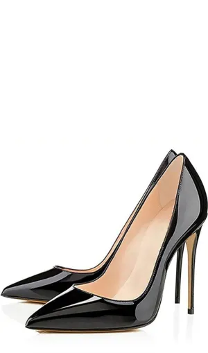 BLACK STILETTO HIGH HEELS Gloria Lanvin