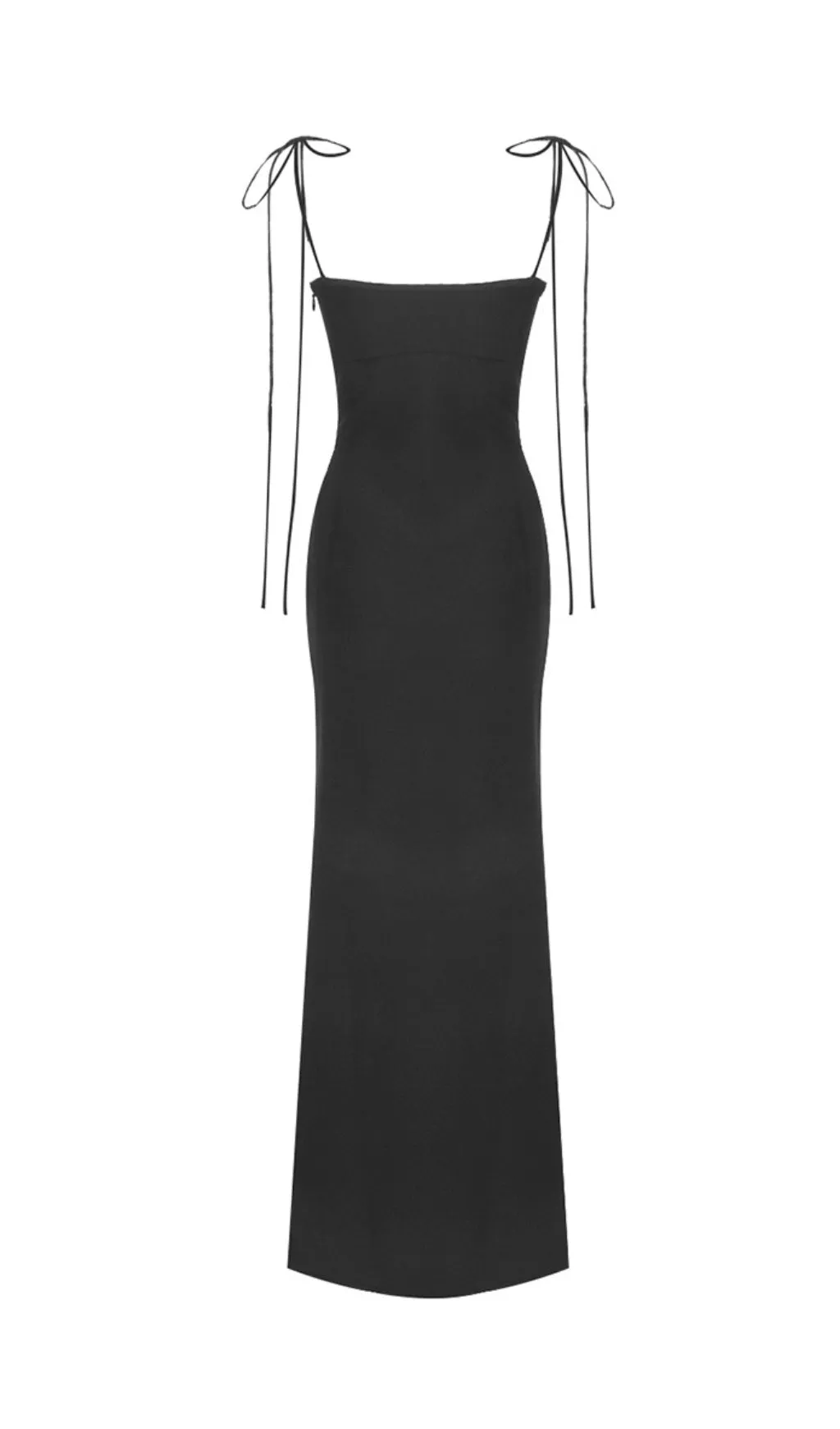 BLACK TULIP SATIN MAXI DRESS Gloria Lanvin