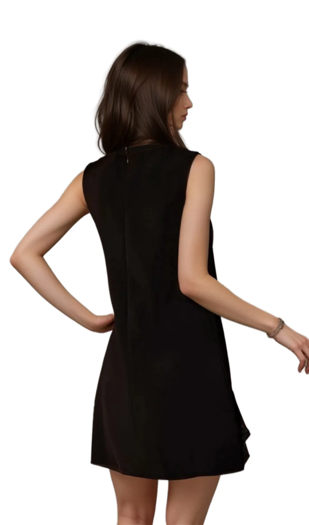 blanche Balius Sleeveless Flower Mini Dress Gloria Lanvin