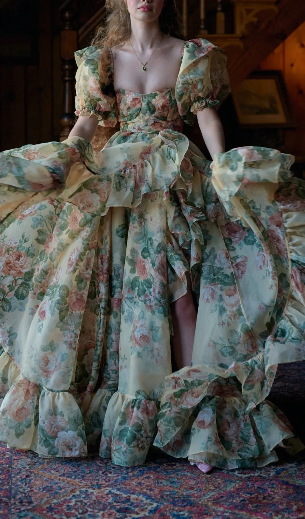 BLOOM GOWN IN BUTTER Gloria Lanvin
