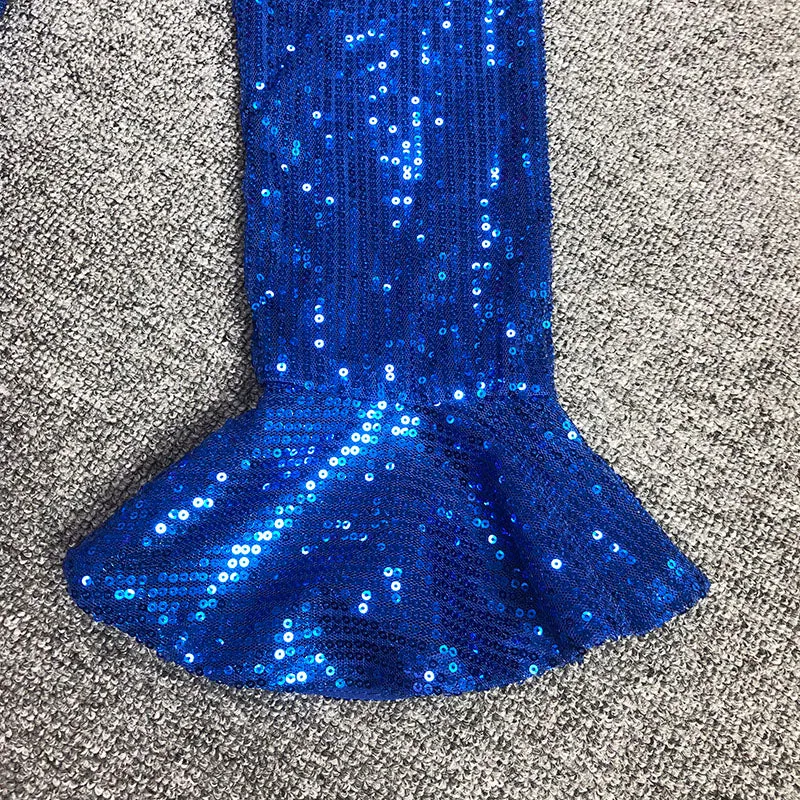 BLUE SEQUIN ONE SHOULDER BODYCON DRESS Gloria Lanvin