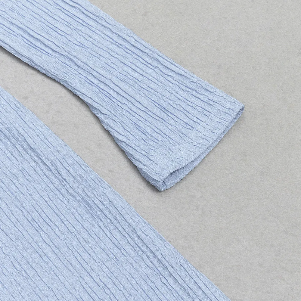 BLUE V-NECK CUT OUT MAXI DRESS Gloria Lanvin