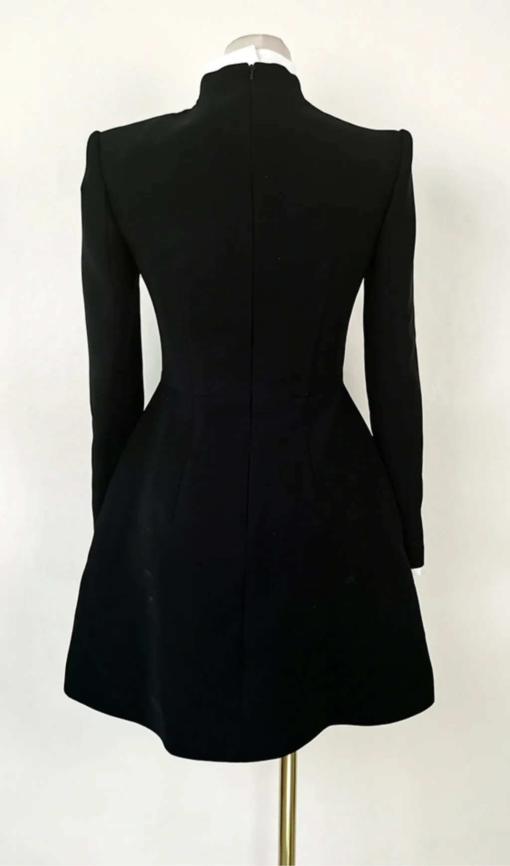 BOW TIE MINI DRESS IN BLACK Gloria Lanvin