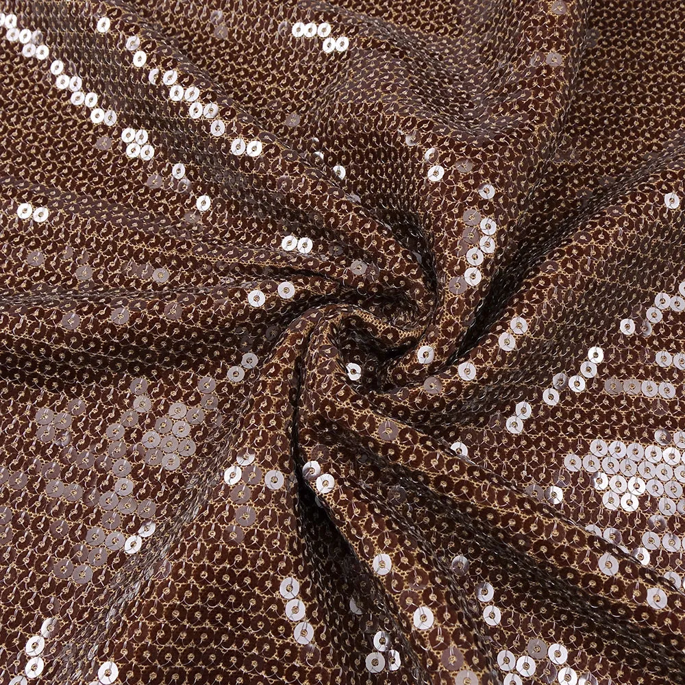 BROWN CUT OUT SEQUIN MAXI DRESS Gloria Lanvin