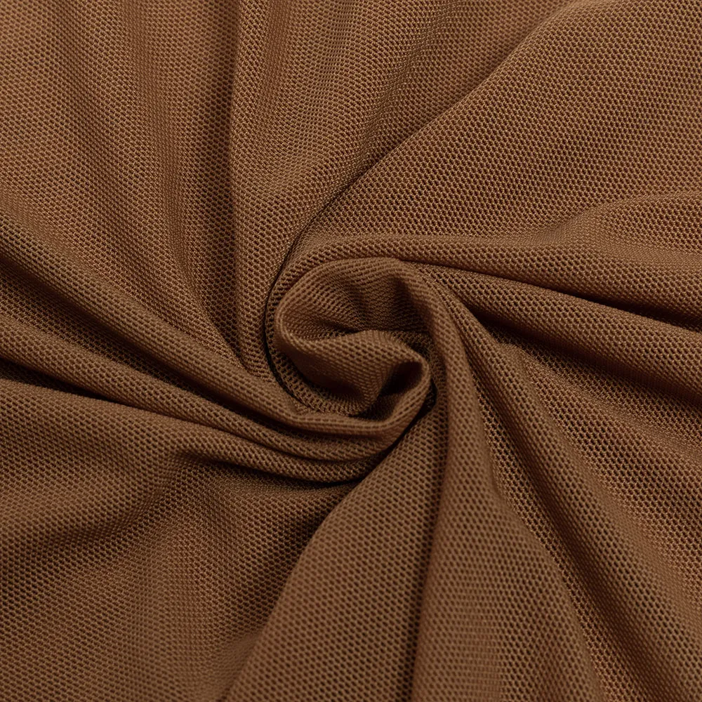 BROWN FIGURE-HUGGING RUCHED MAXI DRESS Gloria Lanvin