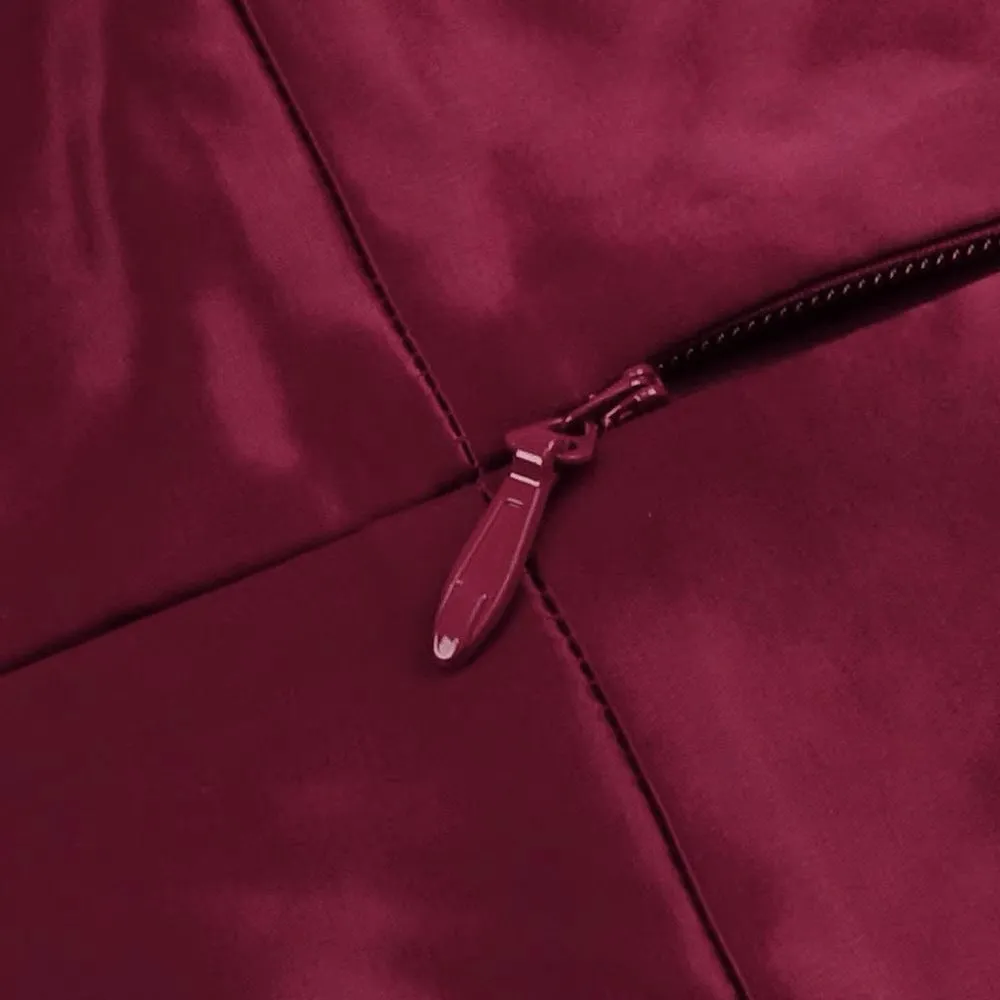 burgundy feather embellished strapless mini dress Gloria Lanvin