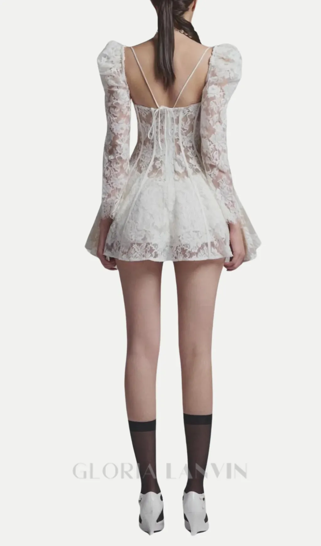 Caitlyn Lace Corset Mini Dress Gloria Lanvin