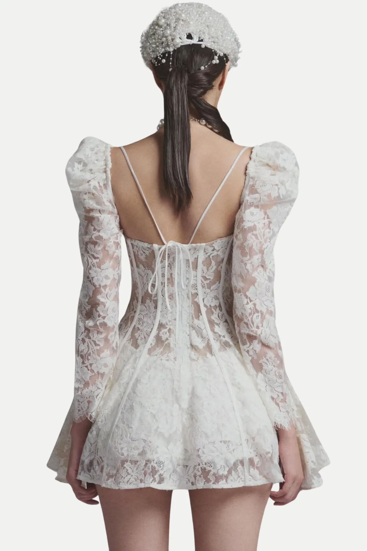 Caitlyn Lace Corset Mini Dress Gloria Lanvin
