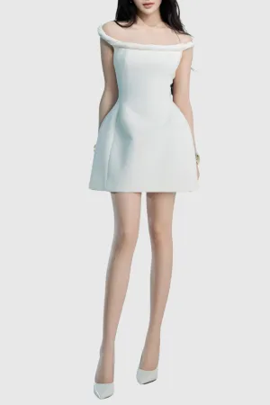 Calwa Off Shoulder Flare Mini Dress Gloria Lanvin