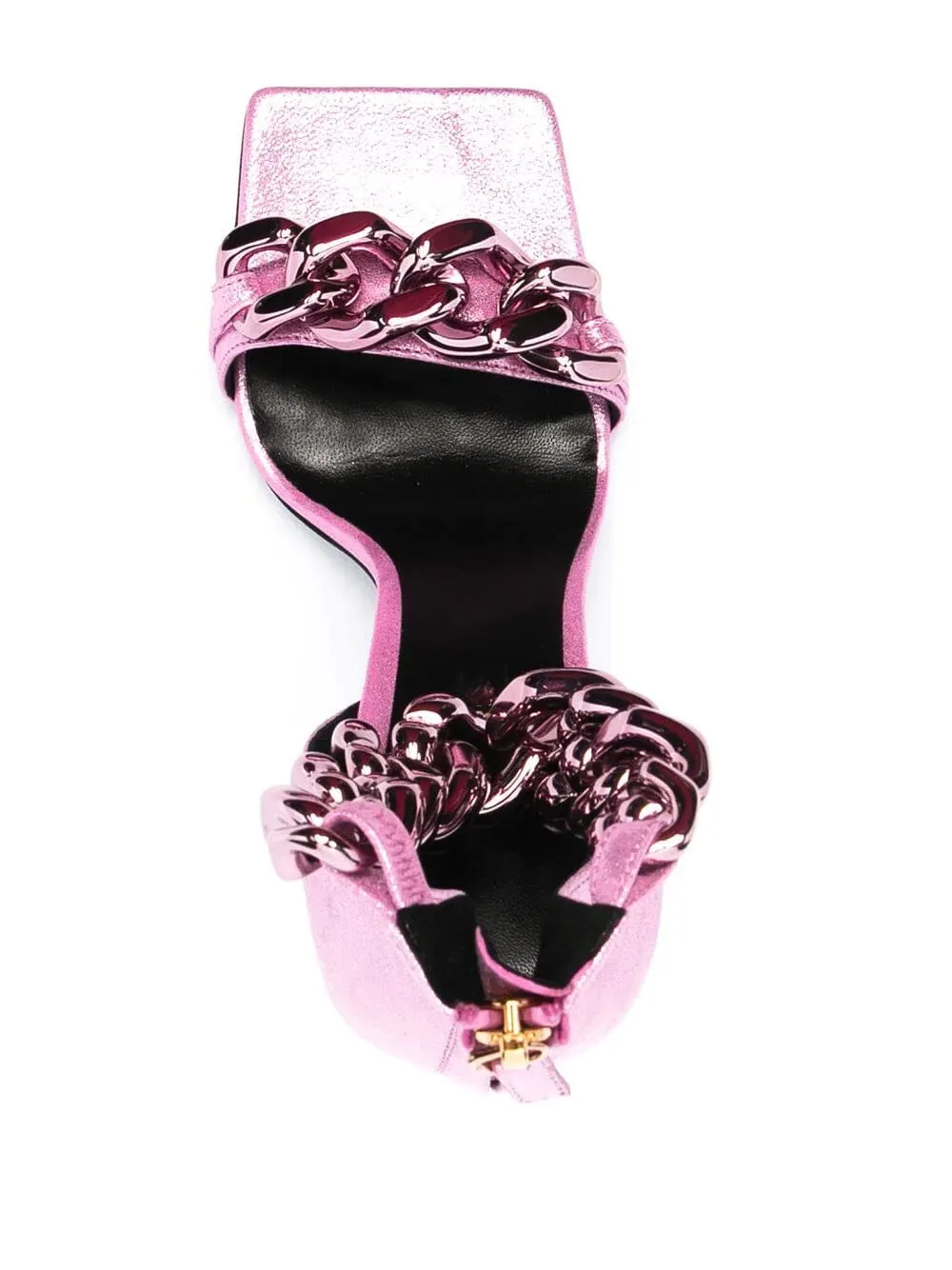 CHAIN SQUARE HEELS IN PINK Gloria Lanvin