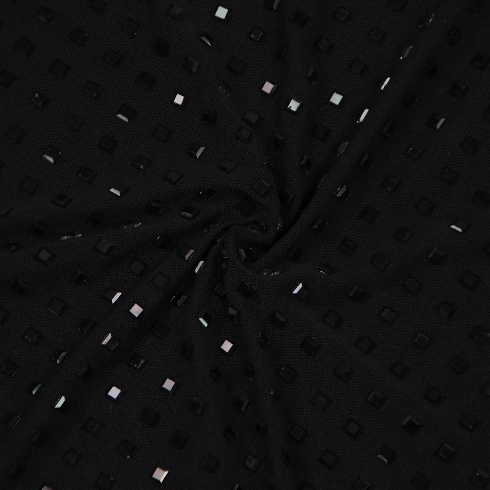 CHESSIE BLACK SEQUIN MAXI DRESS Gloria Lanvin