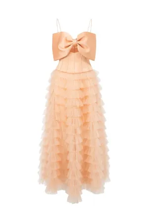 CLARA TAFFETA AND TULLE DRESS Gloria Lanvin