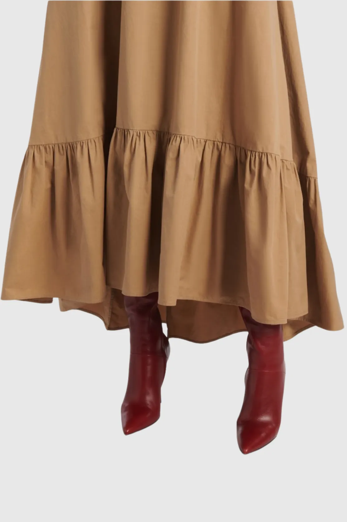 Clarrisa Ruffled Strapless Maxi Dress Gloria Lanvin