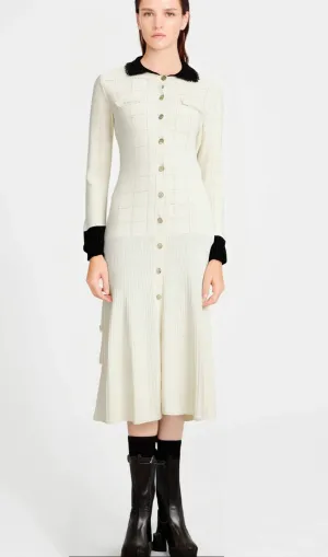 Clmence semi-sheer pleated top & skirt matching set Gloria Lanvin