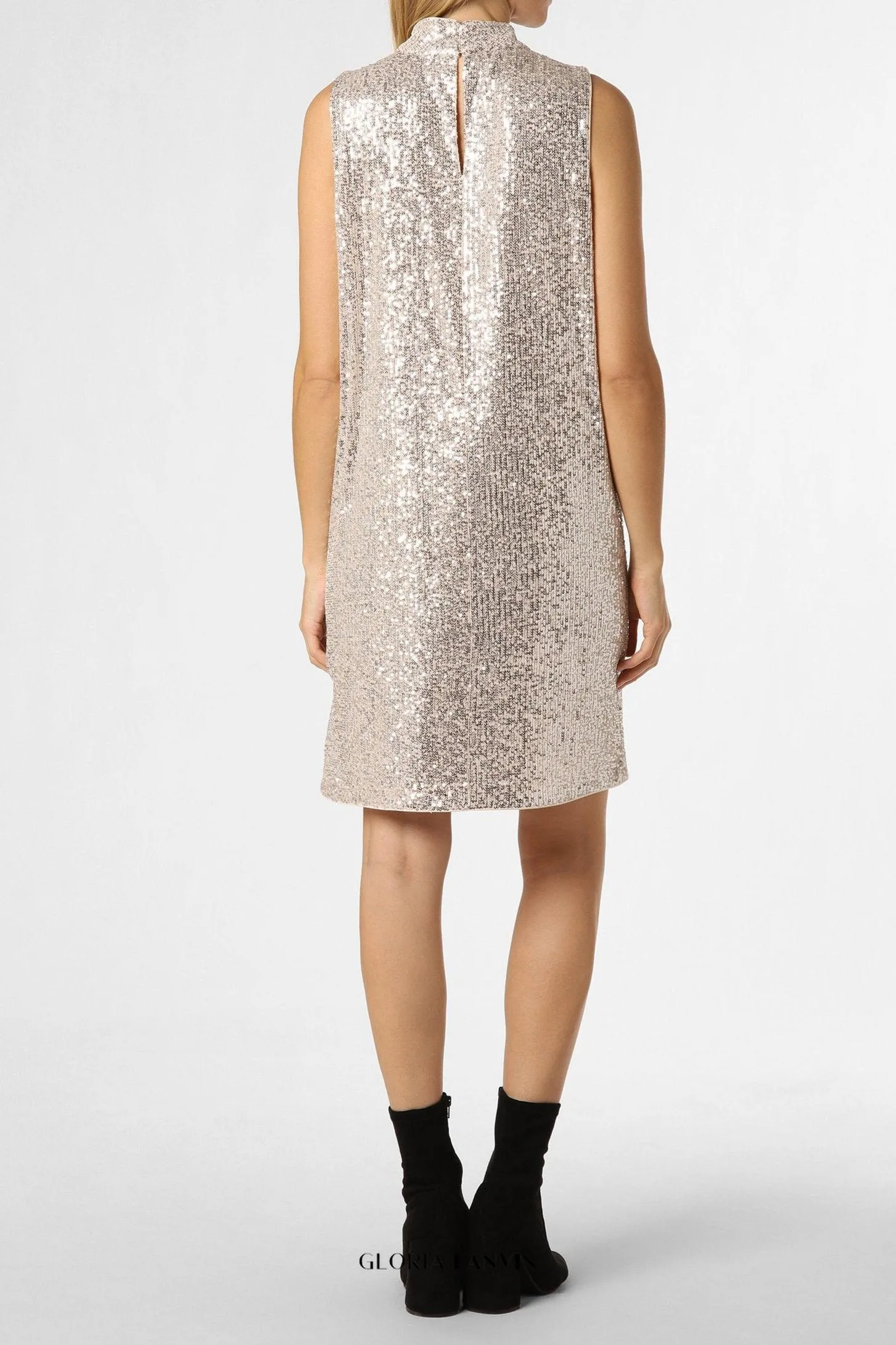 Cocktail mini dress in beige Gloria Lanvin