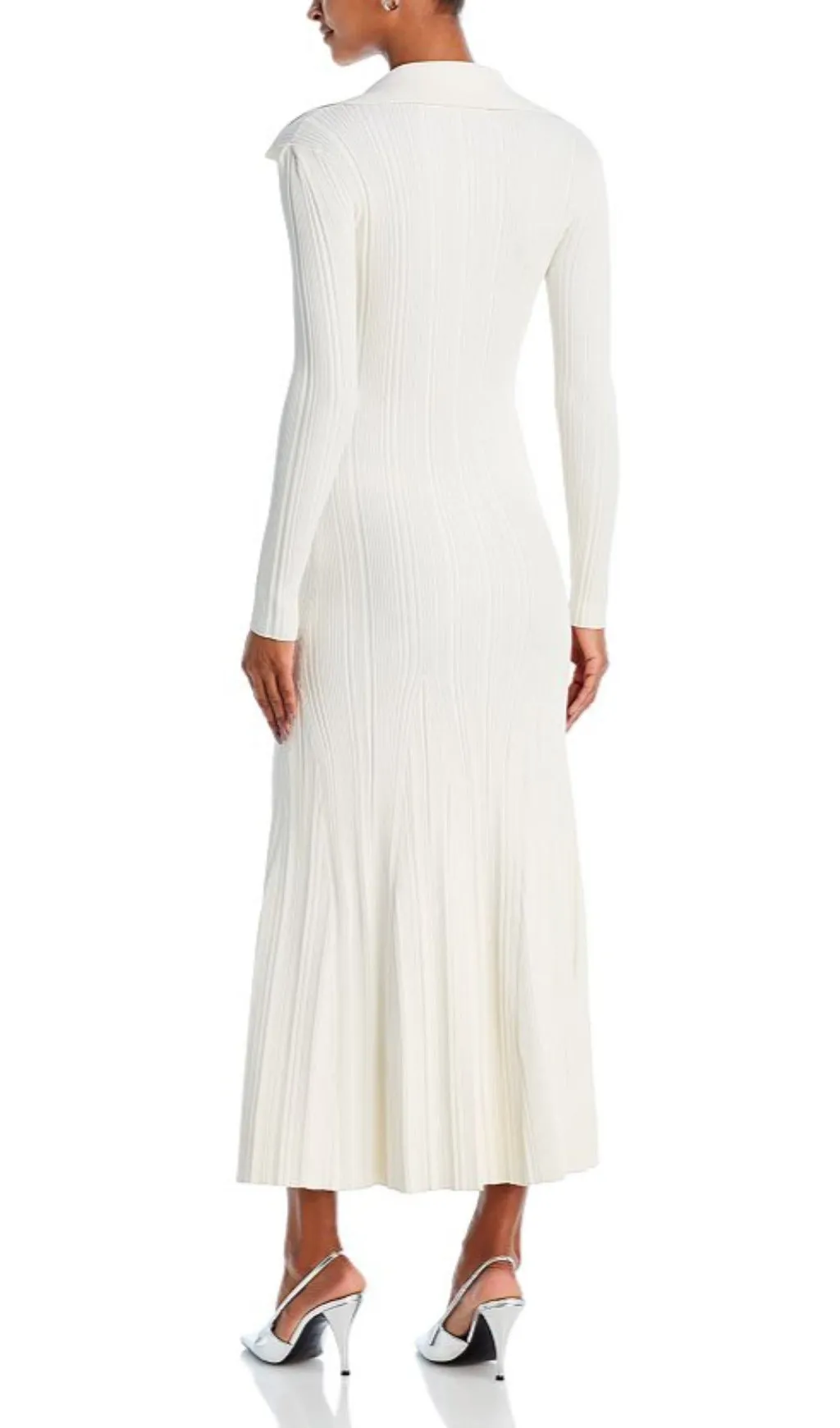 COLLARED KNIT MIDI DRESS Gloria Lanvin