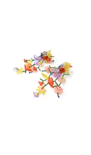 COLORFUL FLOWER ACRYLIC EARRINGS Gloria Lanvin