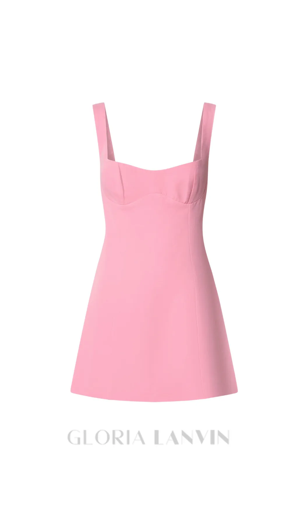 corset panel mini dress in pink Gloria Lanvin