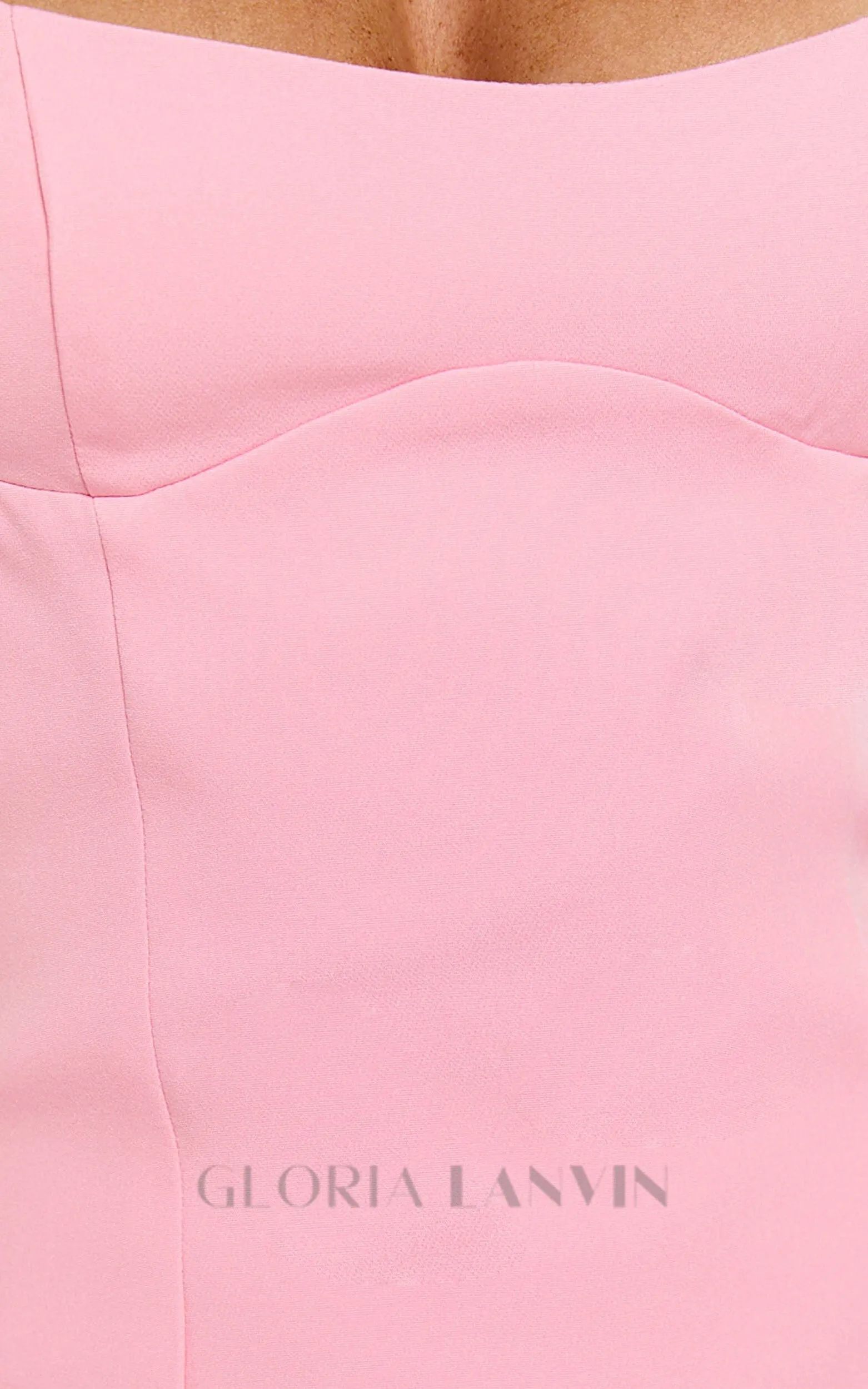 corset panel mini dress in pink Gloria Lanvin