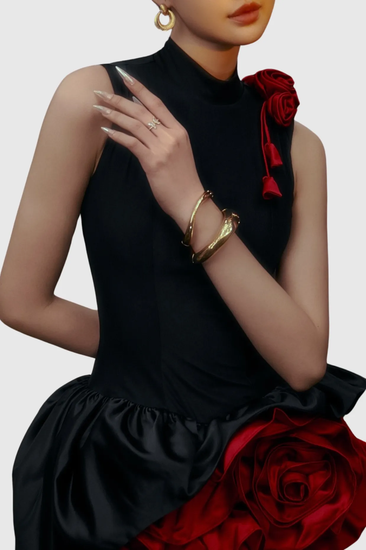 Cristiano Flower Appliqu Mini Dress Gloria Lanvin