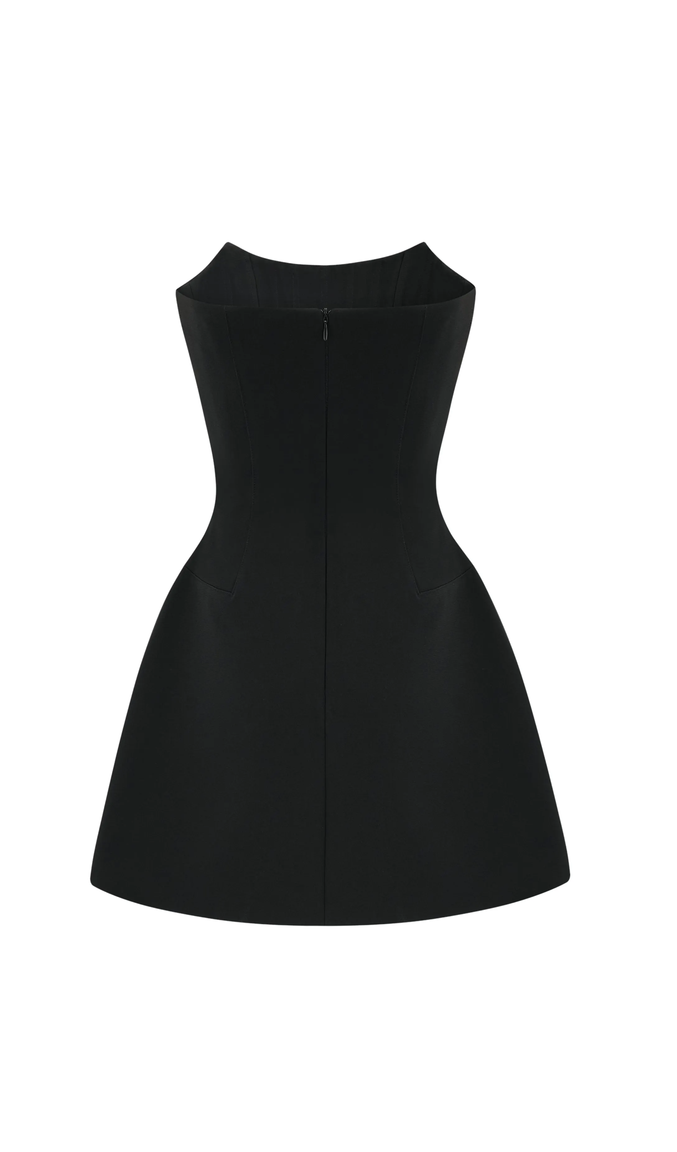CRYSTAL BEADING STRAPLESS MINI DRESS IN BLACK Gloria Lanvin