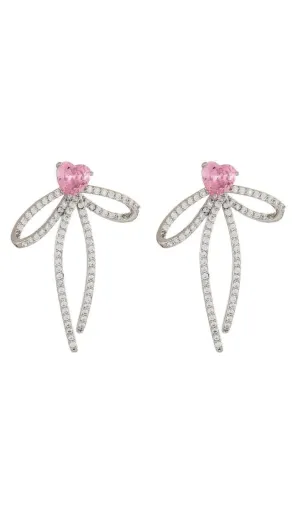 CRYSTAL BOWKNOT EARRINGS Gloria Lanvin