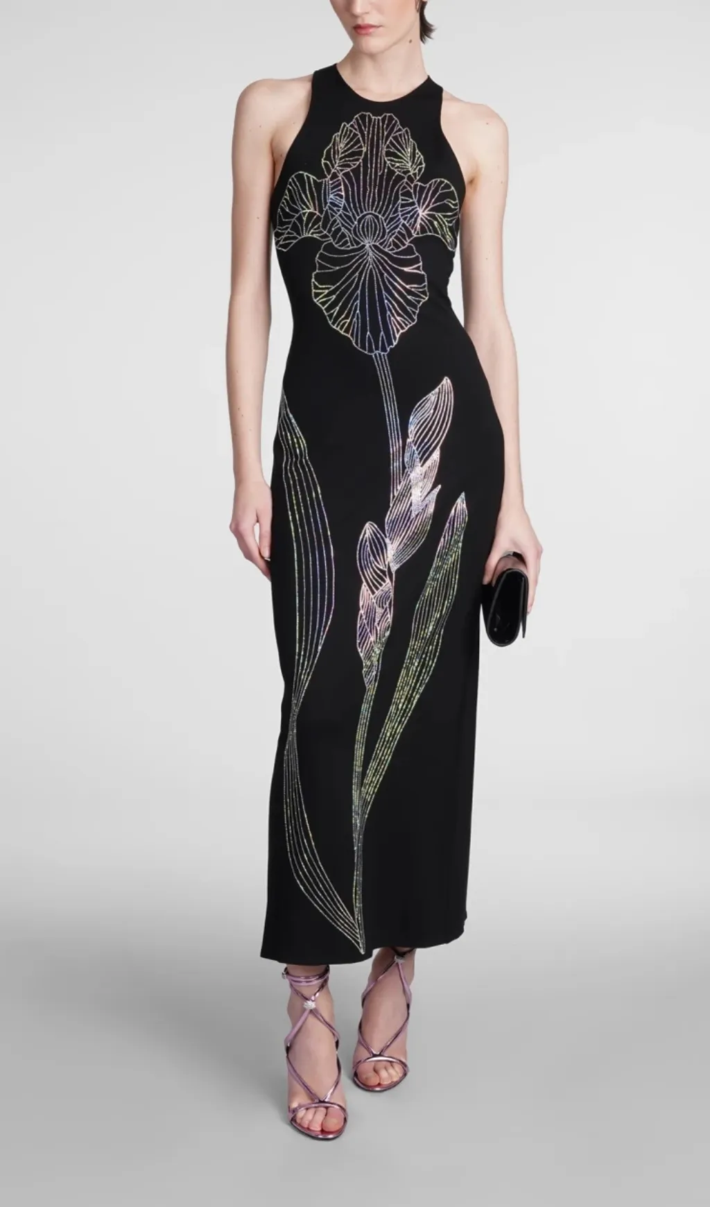 CRYSTAL EMBELLISHED SHEATH MAXI DRESS Gloria Lanvin
