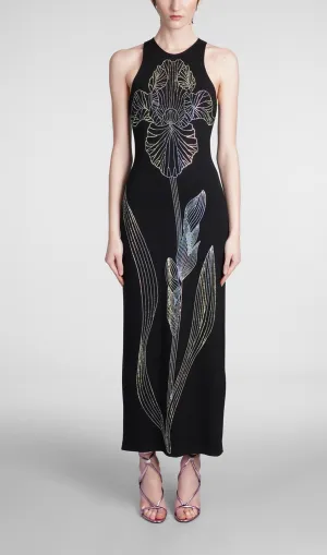 CRYSTAL EMBELLISHED SHEATH MAXI DRESS Gloria Lanvin