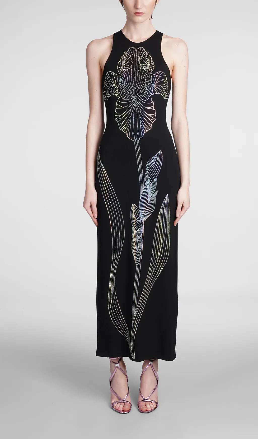 CRYSTAL EMBELLISHED SHEATH MAXI DRESS Gloria Lanvin