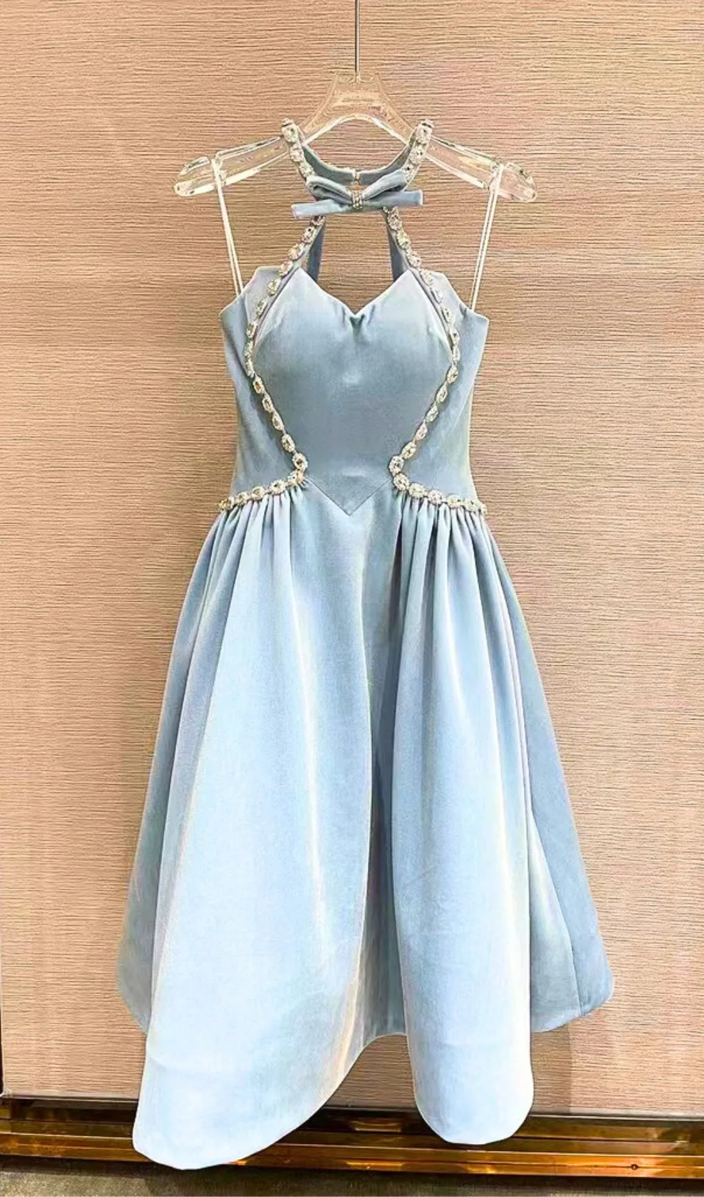 CRYSTAL LIGHT BLUE PRINCESS DRESS Gloria Lanvin