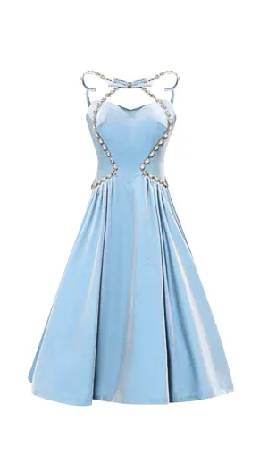 CRYSTAL LIGHT BLUE PRINCESS DRESS Gloria Lanvin