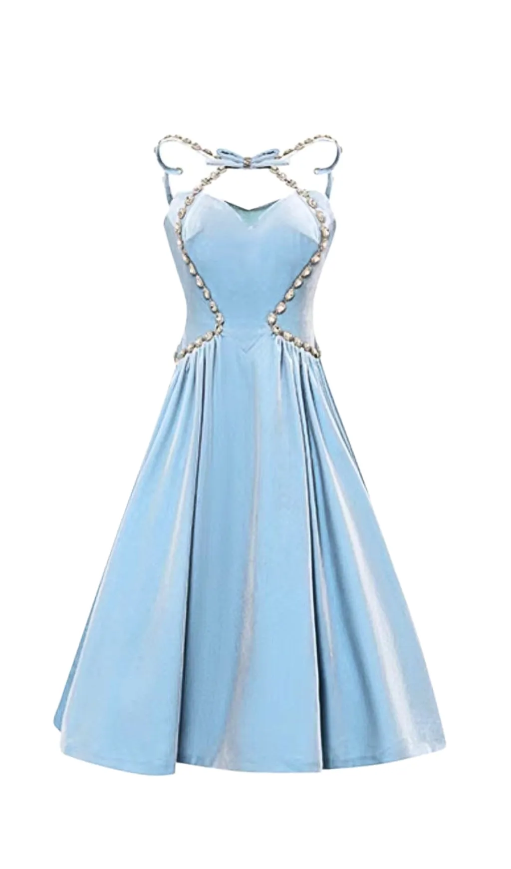 CRYSTAL LIGHT BLUE PRINCESS DRESS Gloria Lanvin