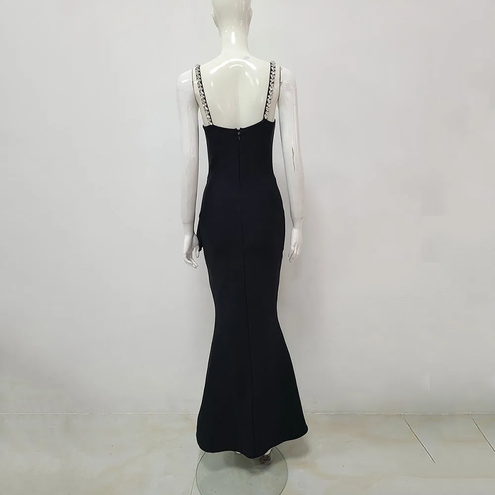 CRYSTAL MERMAID BANDAGE DRESS Gloria Lanvin