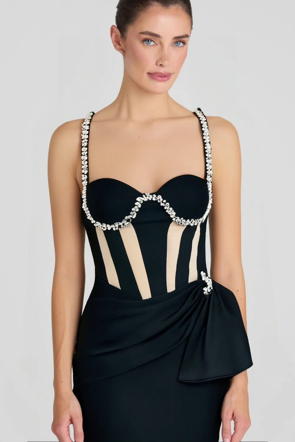 CRYSTAL MERMAID BANDAGE DRESS Gloria Lanvin