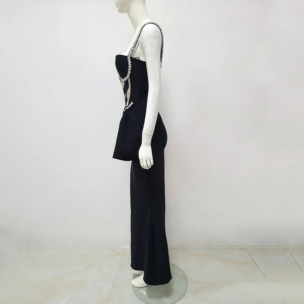 CRYSTAL MERMAID BANDAGE DRESS Gloria Lanvin