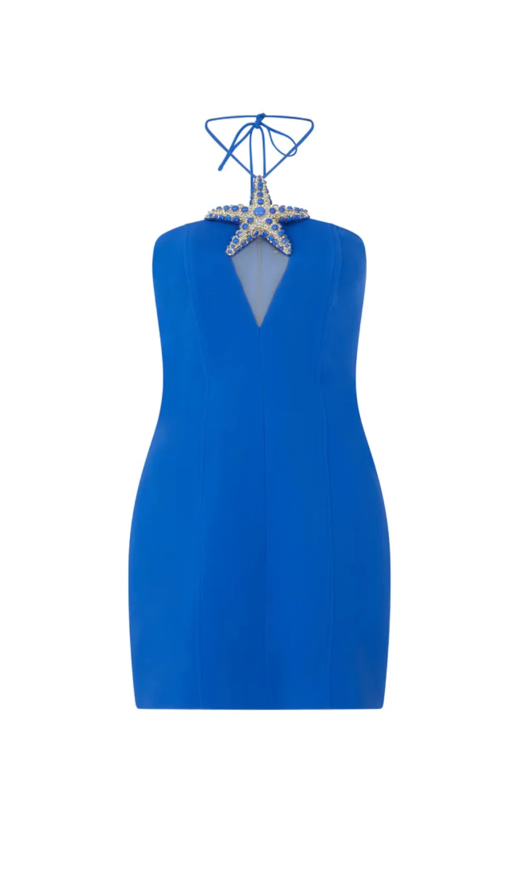 CRYSTAL STARFISH OFF SHOULDER MINI DRESS Gloria Lanvin