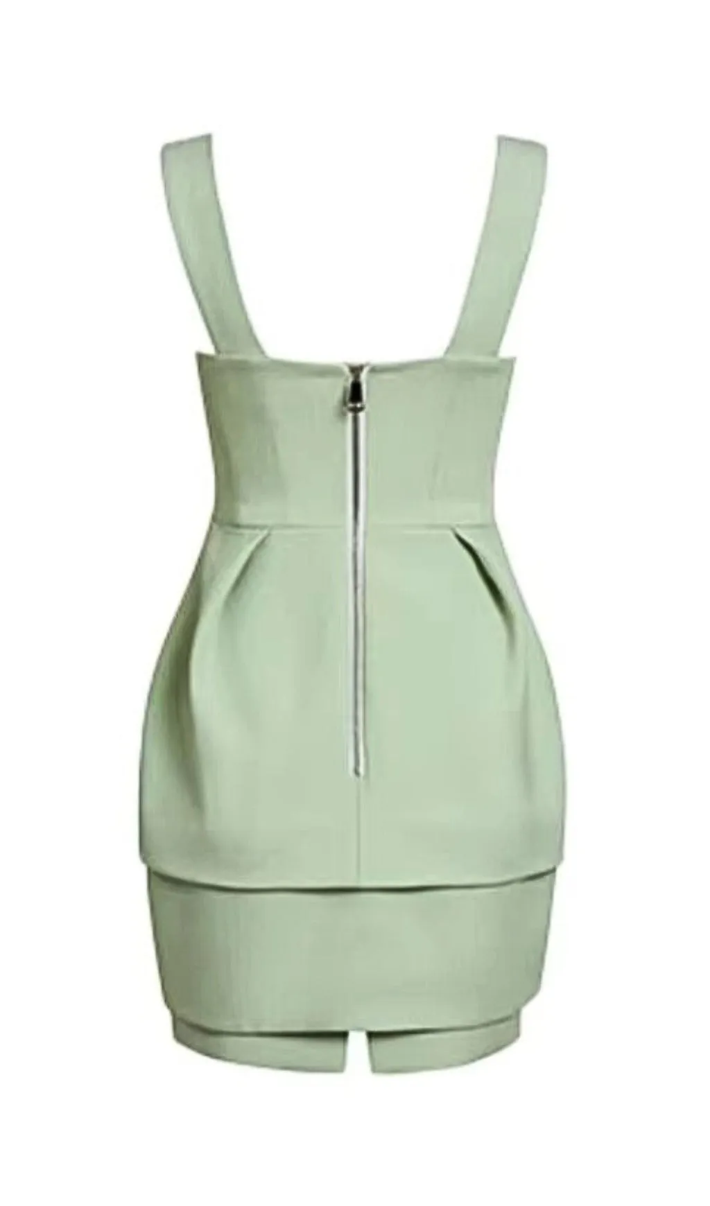 CRYSTAL STRAPPY MINI DRESS IN MINT Gloria Lanvin