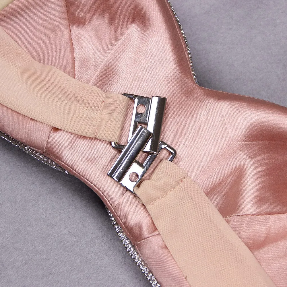CRYSTALS BANDEAU TOP IN SILVER Gloria Lanvin