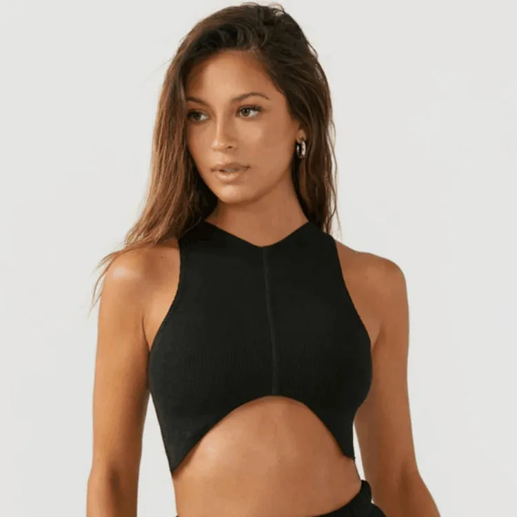 CURVE CROP TANK Gloria Lanvin
