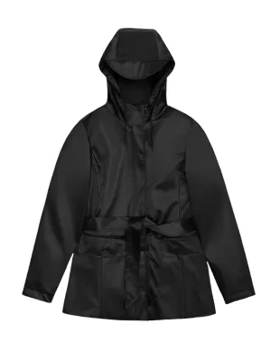 Curve Jacket W3 in Black Grain