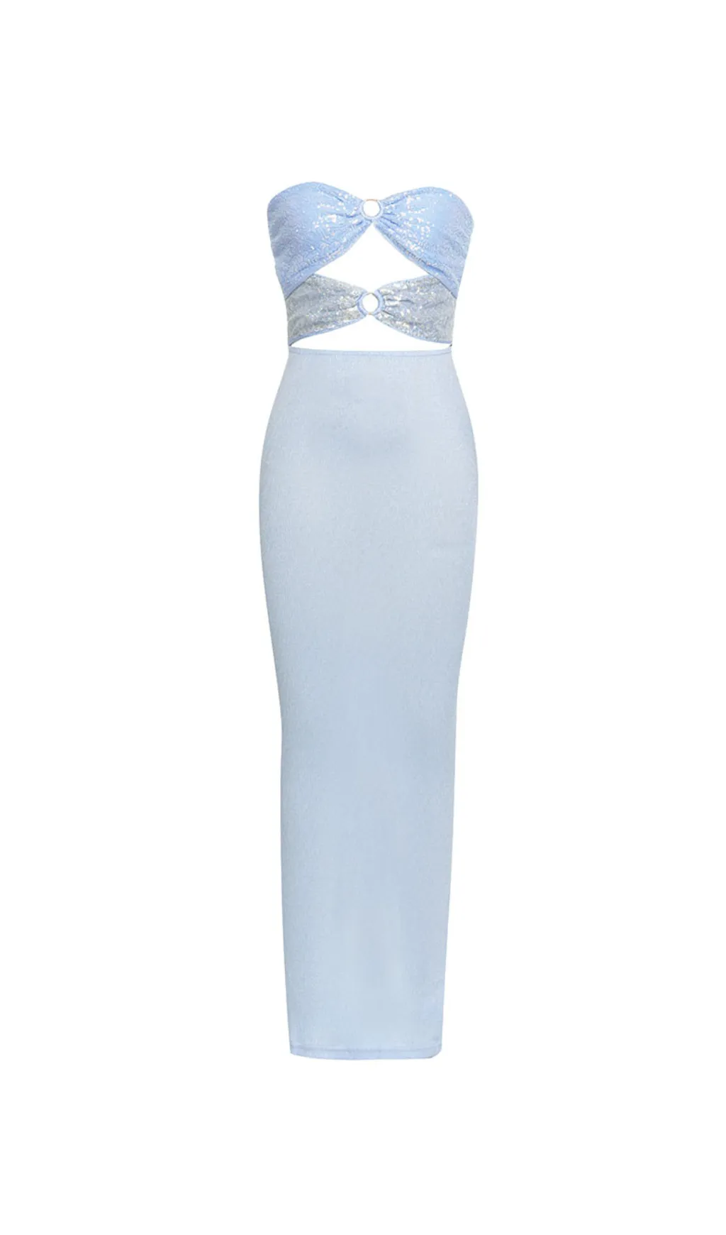 CUT OUT DETAIL TUBE BODYCON MAXI DRESS Gloria Lanvin