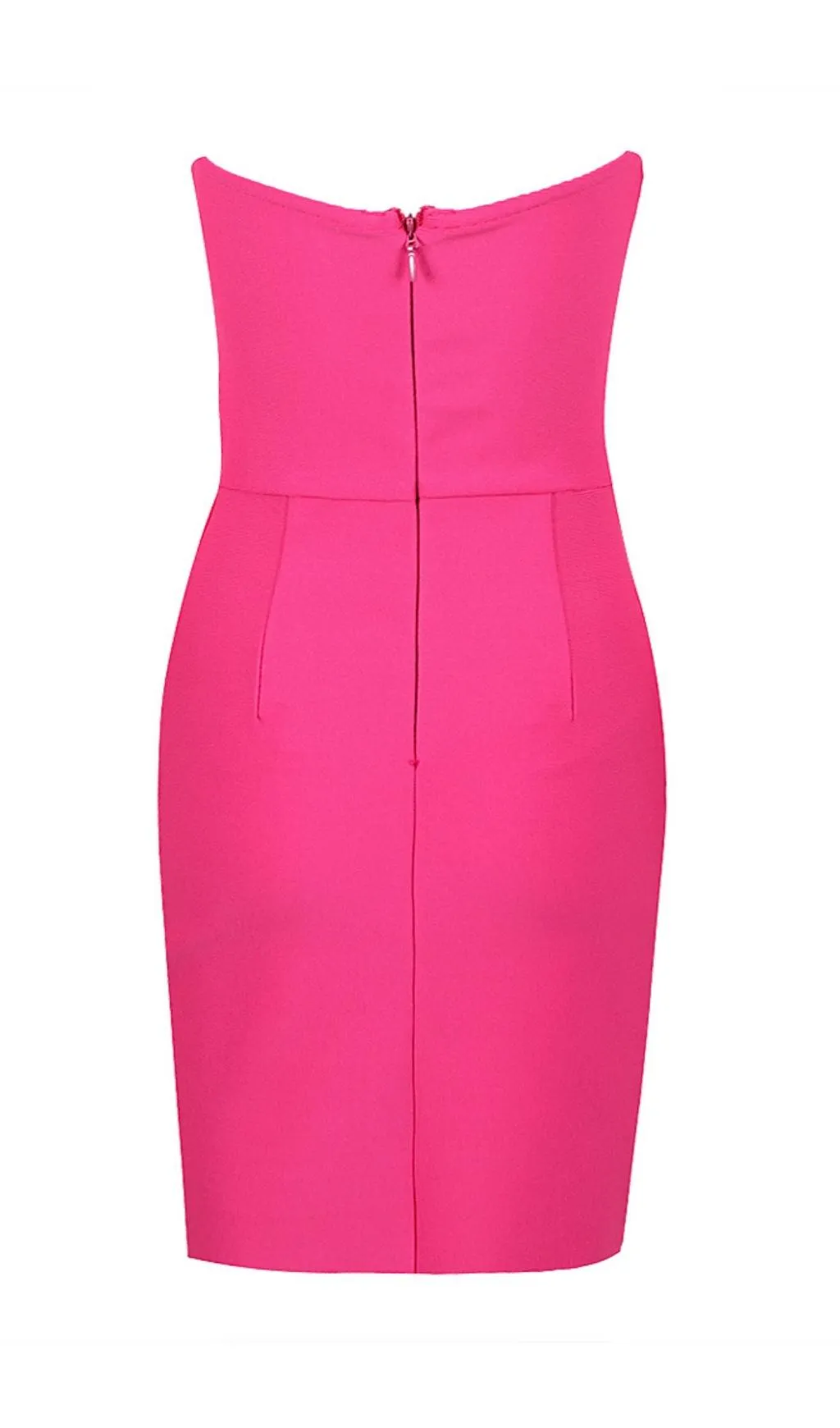 CUT OUT STRAP MINI DRESS IN HOT PINK Gloria Lanvin