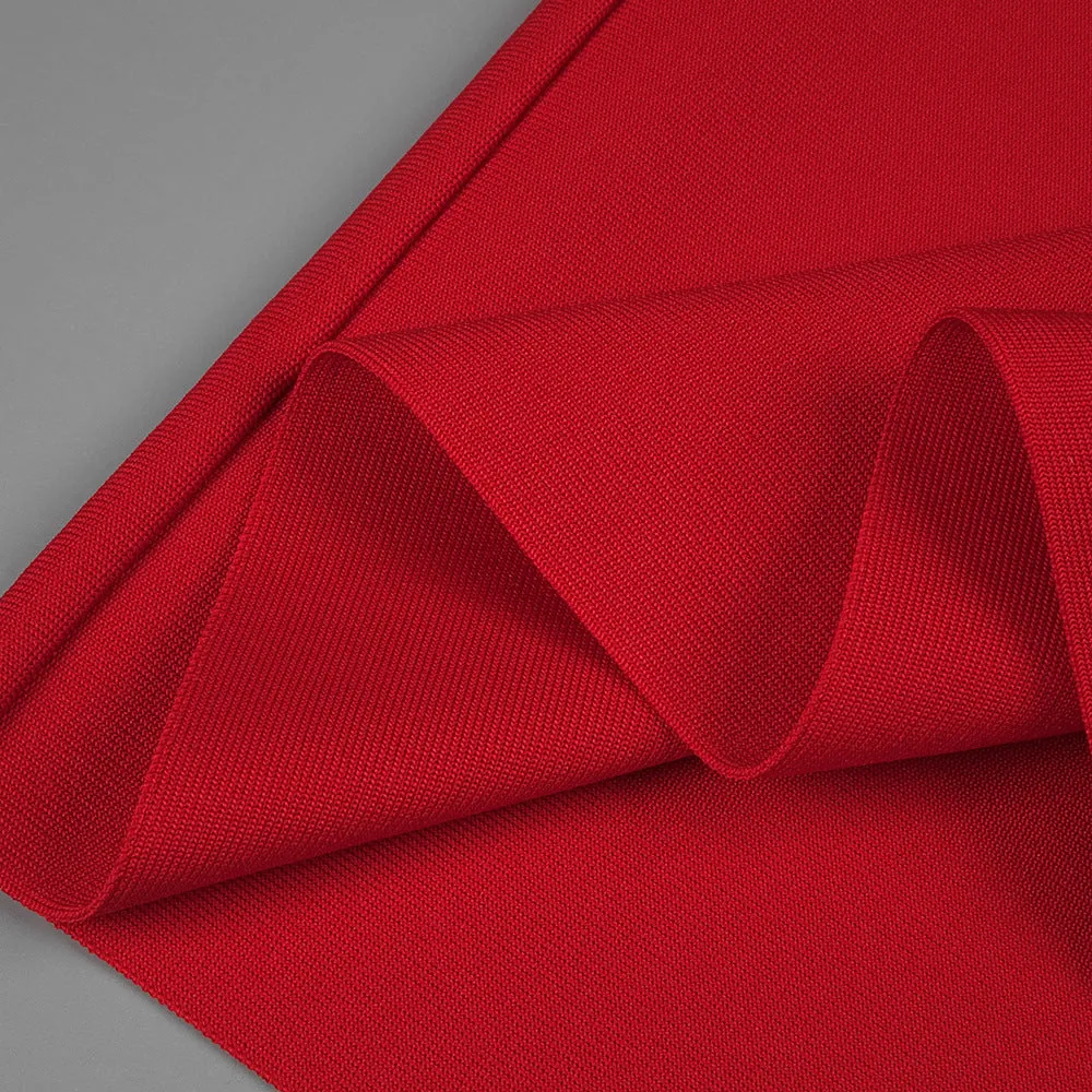 CUTOUT HALTER BACKLESS DRESS IN RED Gloria Lanvin