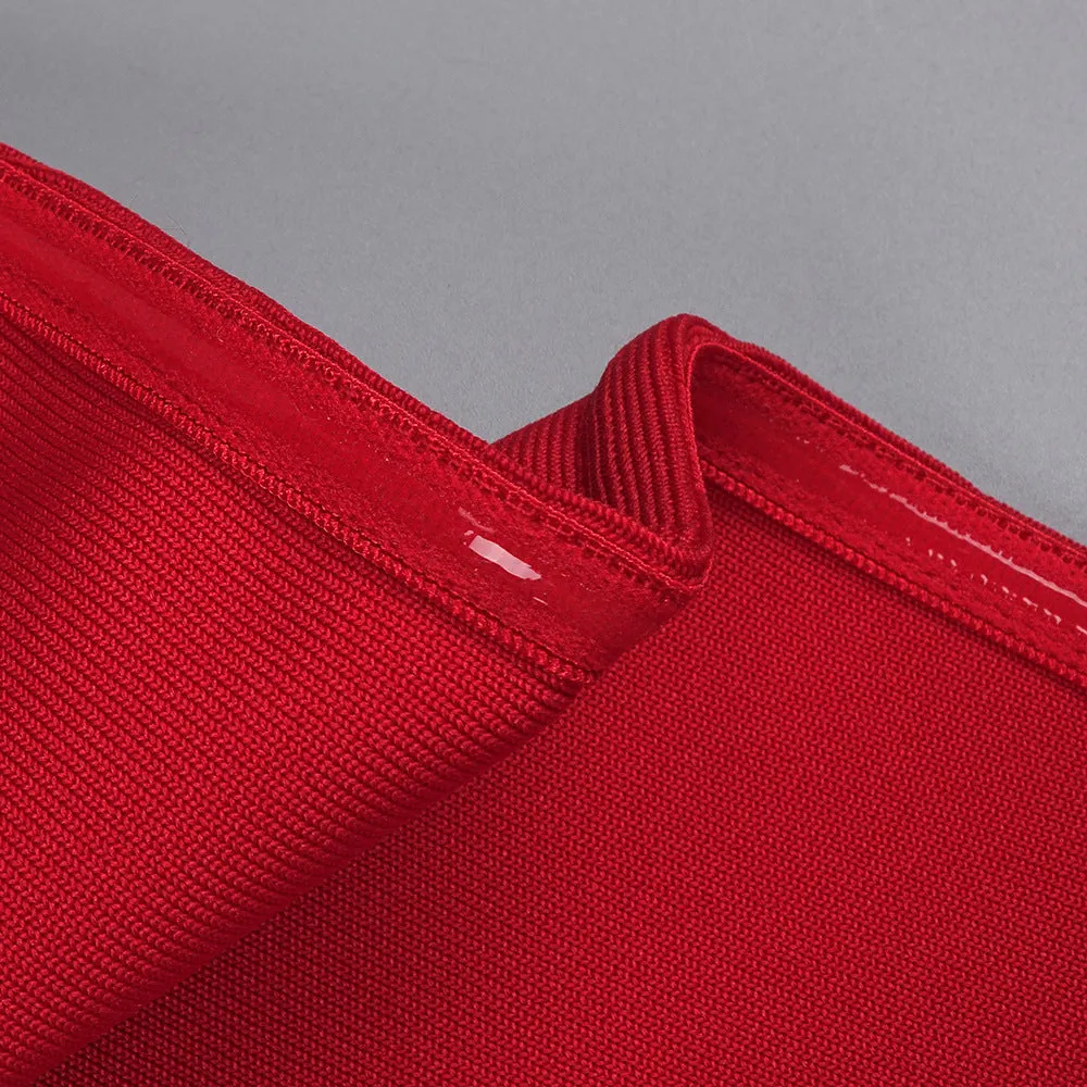 CUTOUT HALTER BACKLESS DRESS IN RED Gloria Lanvin