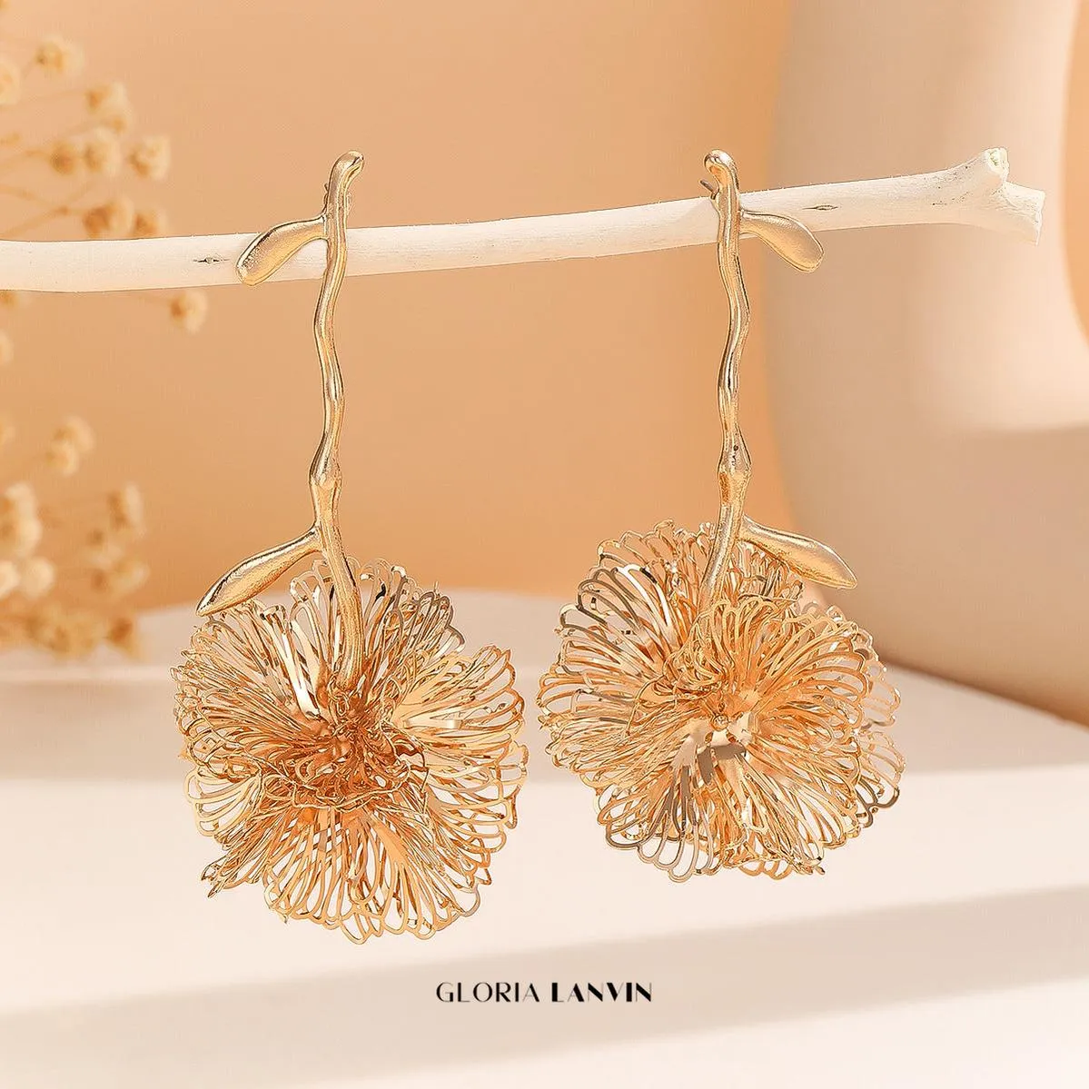 Cynthia Flower Earrings Gloria Lanvin