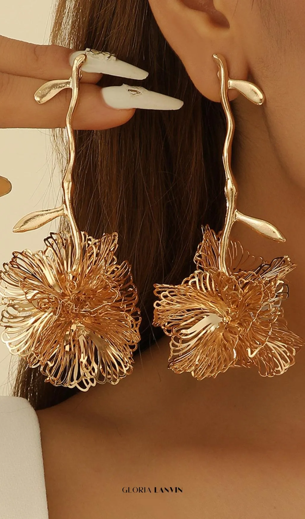 Cynthia Flower Earrings Gloria Lanvin