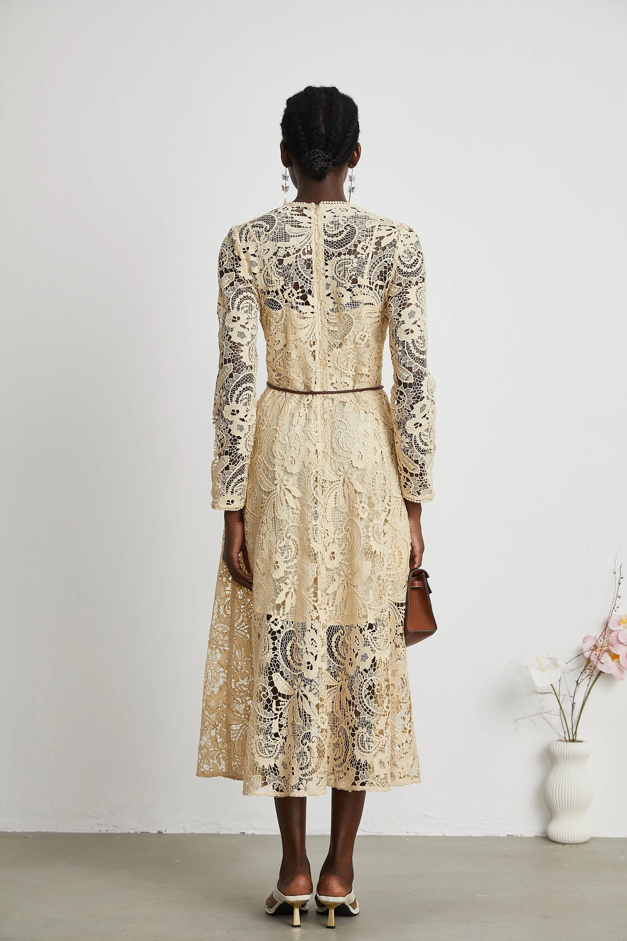 Cynthia lace midi dress Gloria Lanvin